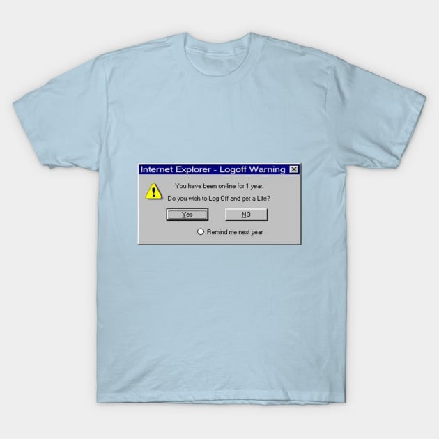 Windows Warning Error T-Shirt by JulieAFerguson